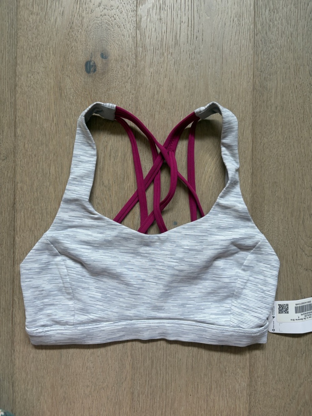 NWT free to be serene bra wee are from space nimbus battleship/magenta purple